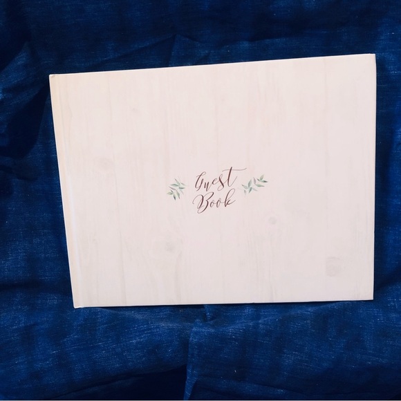 Elegant Guest Book with Leaf Design - Picture 8 of 8